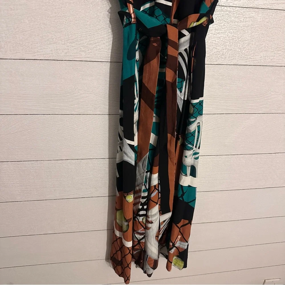 Tomcsanyi Budapest Court Print Kimono Jumpsuit Medium - Picture 6 of 10